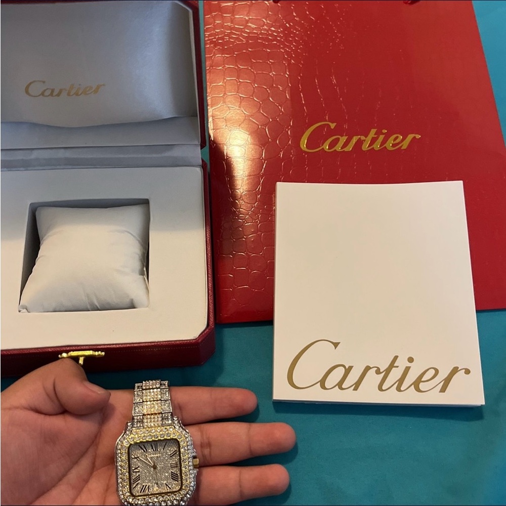 Cartier Diamond-Encrusted Watch